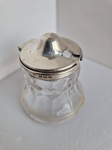Sterling silver lidded glass - sterling,