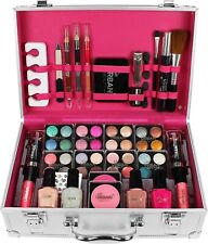 60pc VANITY CASE BEAUTY COSMETIC SET GIFT VEGAN TRAVEL MAKE UP BOX STORAGE CARRY