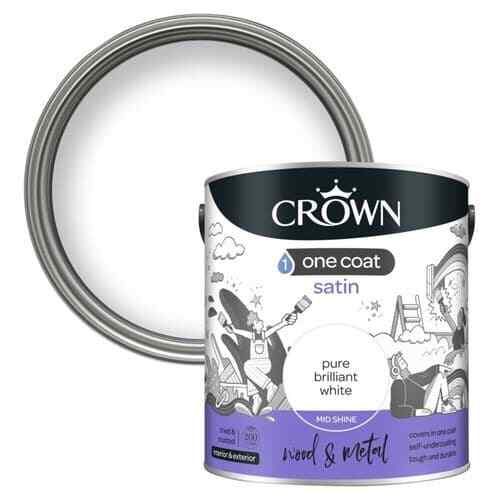 Crown one coat satin paint - crown,
