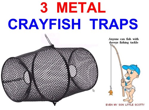 Metal crayfish traps live - traps,