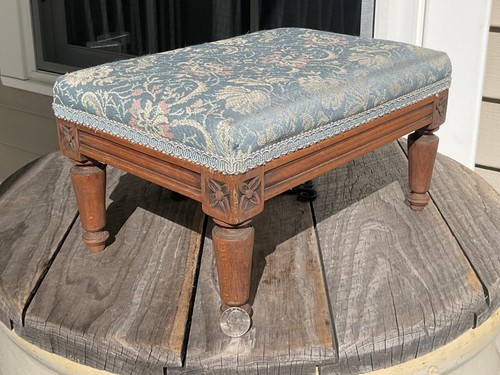 Vintage wooden blue floral - vintage,