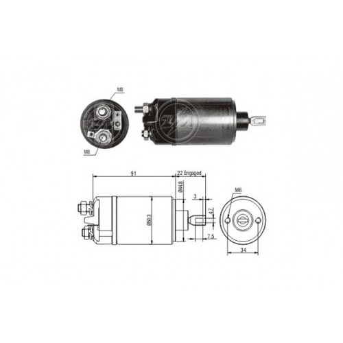 Electromagnet ee216g - zm,