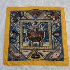 HERMES☆ Kare90 Silk Scarf Au