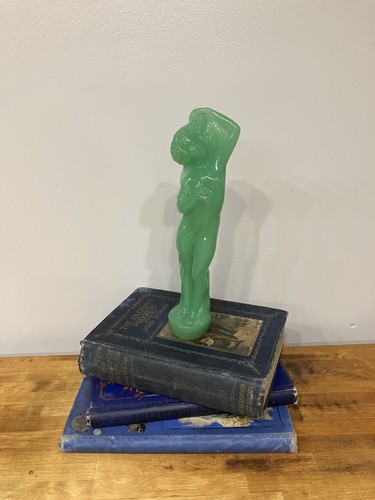 Art deco vintage glass - glass, lady