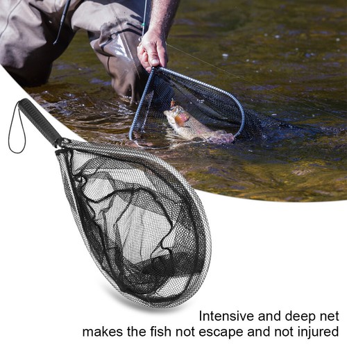 Fly fishing net hand landing - hand,