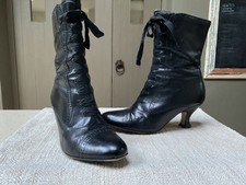 Clarks Black Leather Victorian