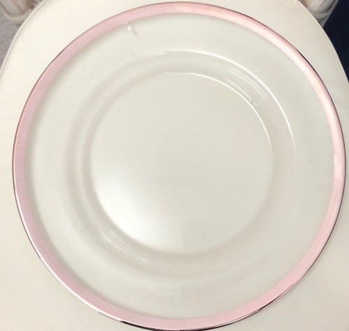 Glass charger plates rose - glass,