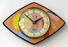NEW 31cm Mid Century Style Wall Clock - Handmade Modern Retro Vintage Beach Gift