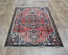 PERSAIN CARPET RUG HAND MADE Oriental Wool Vintage Wool Hamedan 137 X 83 CM