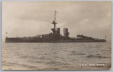 HMS IRON DUKE (1912) Royal Navy Battleship RP Postcard
