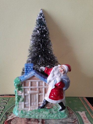 Vintage planter santa claus - vintage,