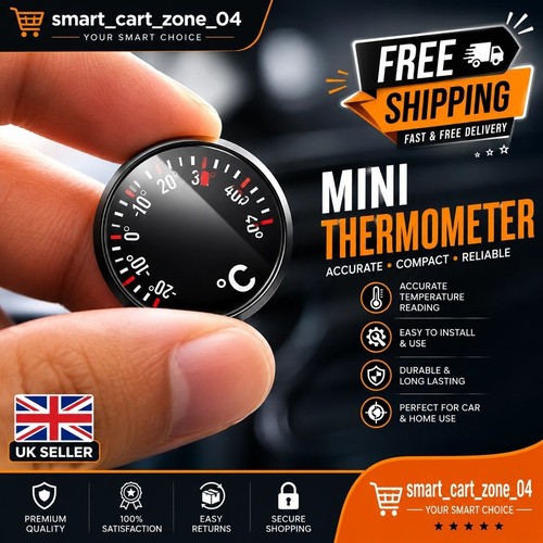 Mini car thermometer - thermometer, dashboard