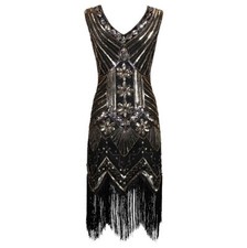 V-neck 1920's Dress Great