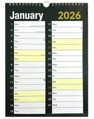 2026 large month view - month,