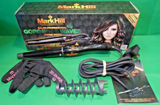 Mark Hill 200°C Conical Ceramic Hair Curling Argan Oil Wand Digital Wave Curler