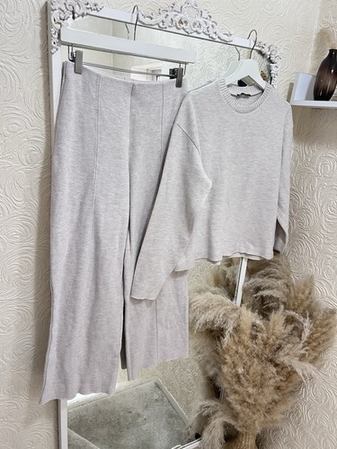 Zara cream jumper and jogger - cream,