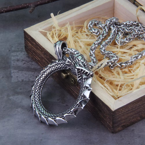 Viking ouroboros dragon - viking,