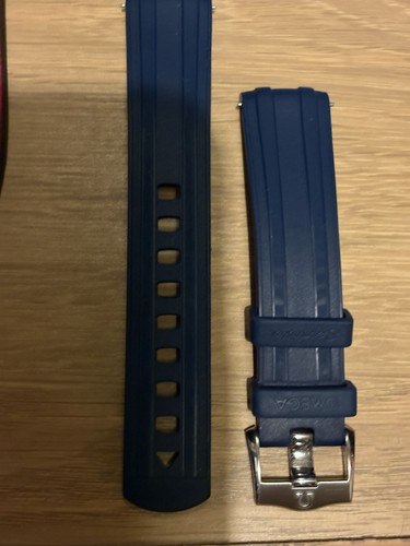 Omega genuine blue rubber - genuine,