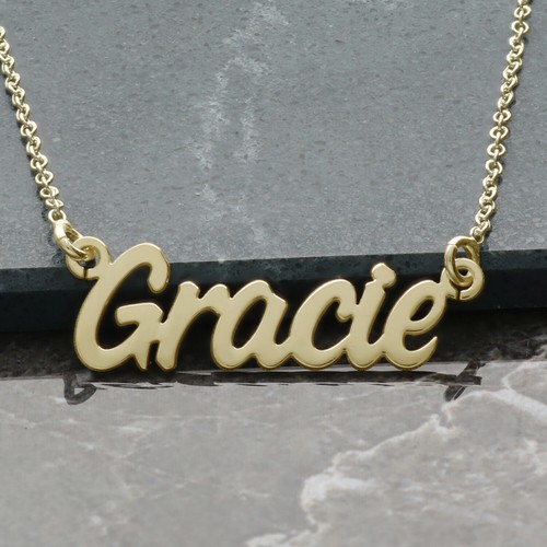 9ct yellow gold script - gold, style