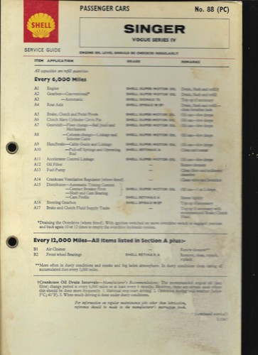Shell service guide - shell, passenger