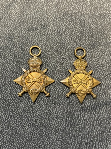Ww1 medal pair brothers - medal, scots