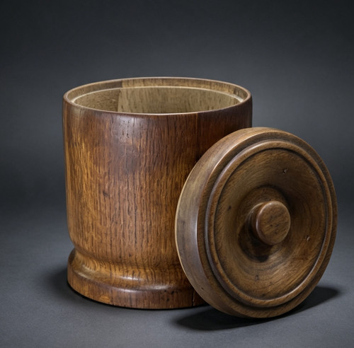 Edwardian hand turned staved - hand‑turned,