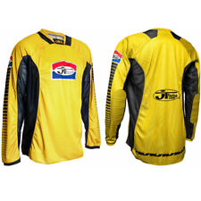 JT RACING JERSEY YELLOW PRO-TOUR MOTOCROSS MX SHIRT BLACK retro evo classic new
