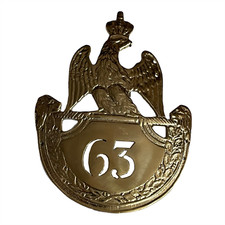 The French Napoleonic 63rd Regiment (63ème Régiment) Shako hat