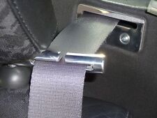 MG MGF MGTF CIRCULAR SOLID ALLOY SEAT BELT TIDY SET & GUIDE SET (BOTH SETS)