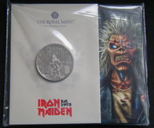 2025 Iron Maiden Music Legends £5 Five Pound BU Coin Pack Royal Mint - In Stock
