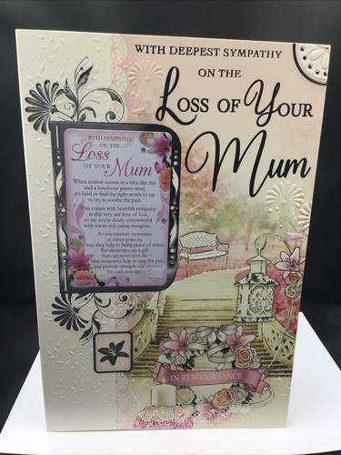 Loss mum sympathy - sympathy, card