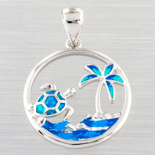 Sea turtle palm tree - turtle, ocean