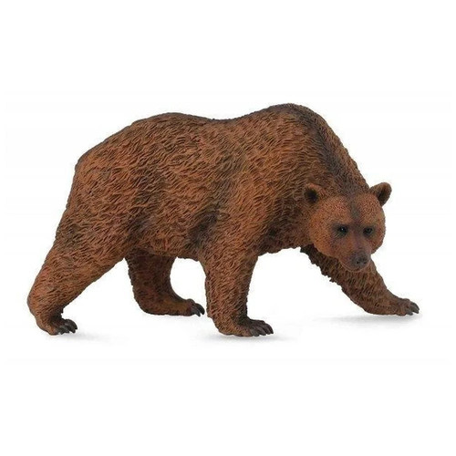 Brown bear figurine - brown,