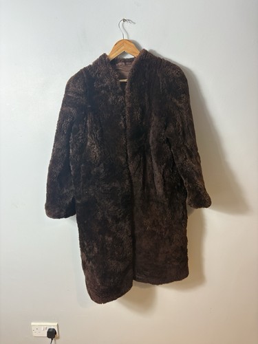 Vintage faux fur long coat - , uk