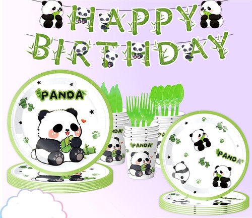 Cute little panda birthday - little,