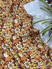 ✅Printed Retro Dress Fabric Crepe Super Soft Skirts Lining blouse Furnish