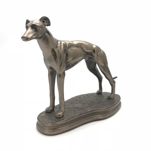 Standing greyhound figure - standing, cold