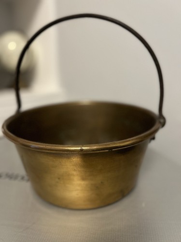 Vintage solid brass jam - brass,