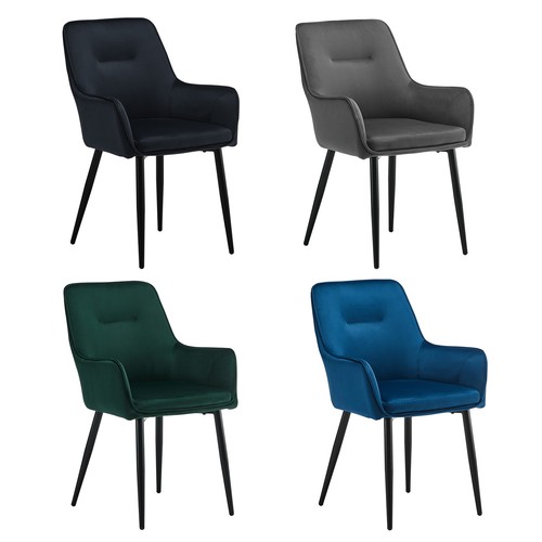 Dining chairs velvet kitchen - chairs,