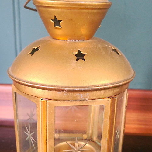 Vintage brass tealight - vintage,