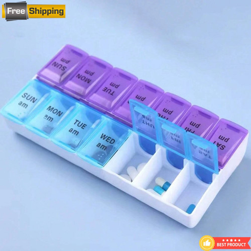 Weekly pill organiser box - weekly,