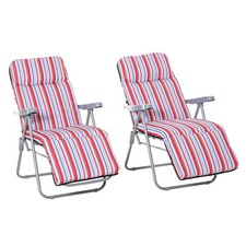 Garden Sun Loungers, Set of 2