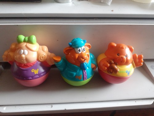 Vintage playskool weebles - weebles, x3