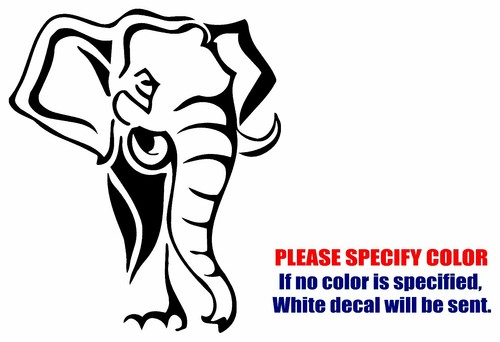 Wild elephant graphic die cut - graphic,