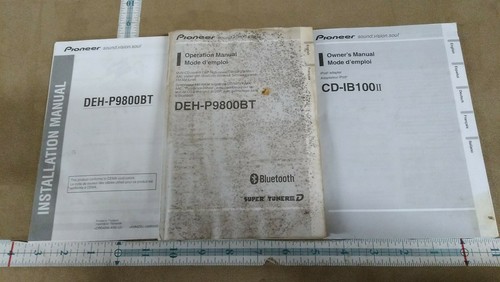 Deh p9800bt pioneer - deh-p9800bt, manual