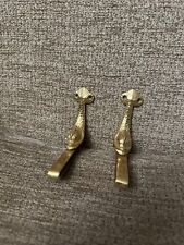 Curtain Rod Victorian Brass Chinese Koi Fish Hand Towel Bar Vintage Ornate