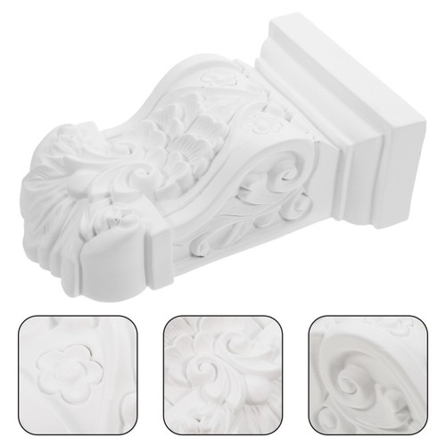 White resin corbel roman - white,