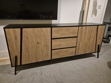 3 Drawer Sideboard Light Wood BLACKPOOL