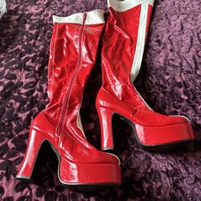 Ladies Justice League Fancy  Dress  Wonder Woman Boots Used Size Eng Size 5