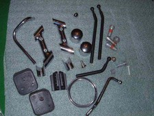 HARLEY DAVIDSON  JOB LOT FIXING BRACKETS SPARES - SCREEN ? FLH No. plate rubbers